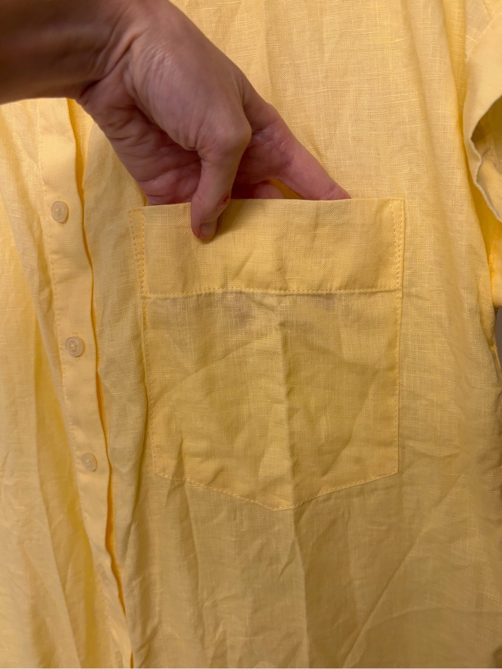 NWOT 100% European Linen Camp Shirt - Picture 5 of 7